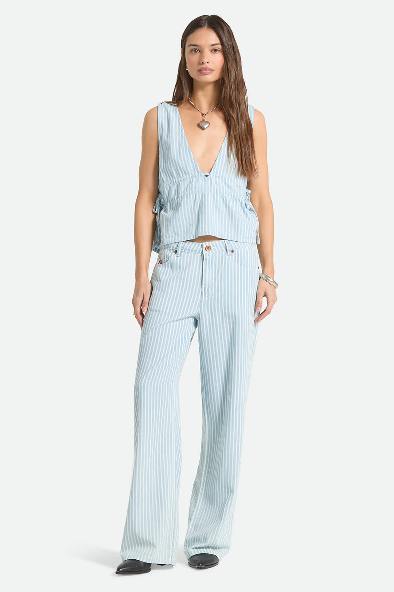 brixton-bells-top-two-boot-stripe-baumwolle-v-ausschnitt image 5