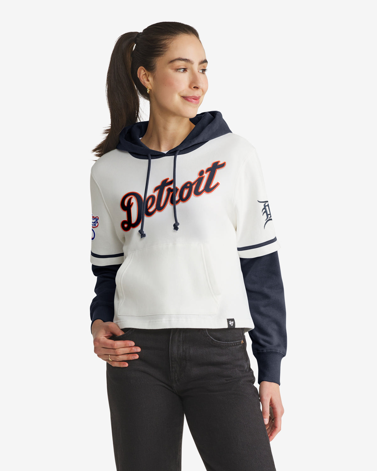 47-shortstop-pullover-tigers-trifecta-hoodie-white-wash-damen image 1