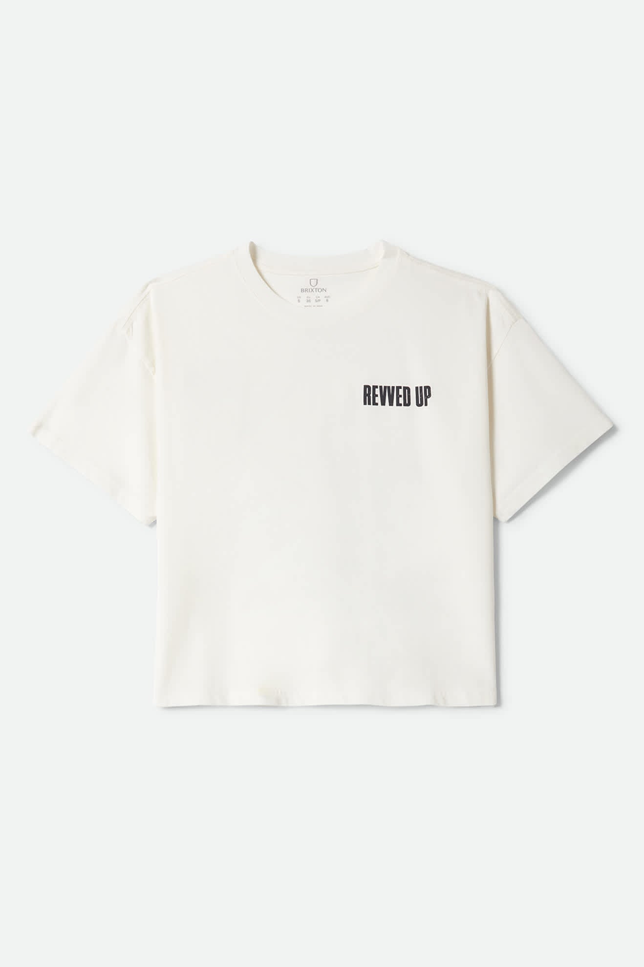 brixton-revved-up-boxy-crew-t-shirt-off-white-print image 2