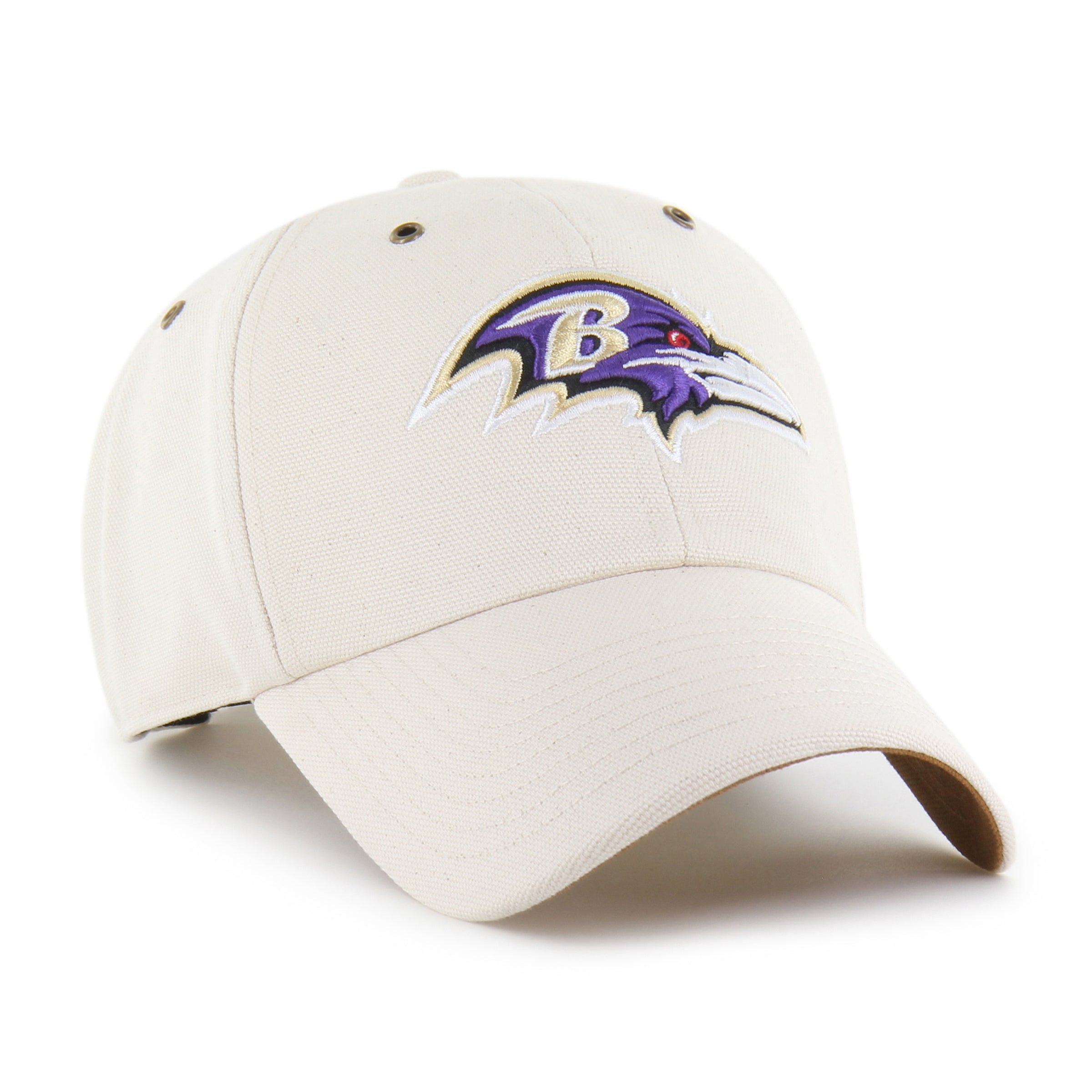 47-brand-carhartt-clean-up-baltimore-ravens-cap-natural-osf image 4