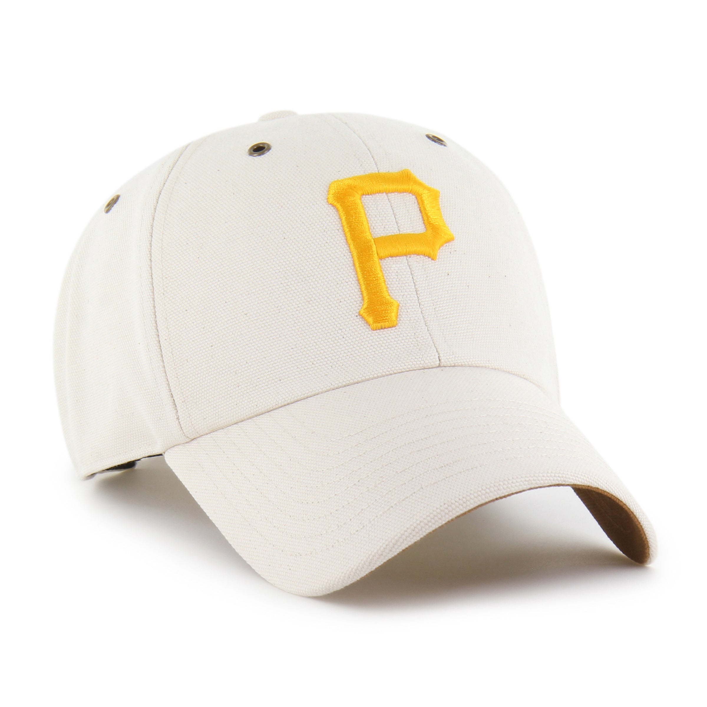 47-brand-clean-up-carhartt-pirates-cap-natural-strapback image 4