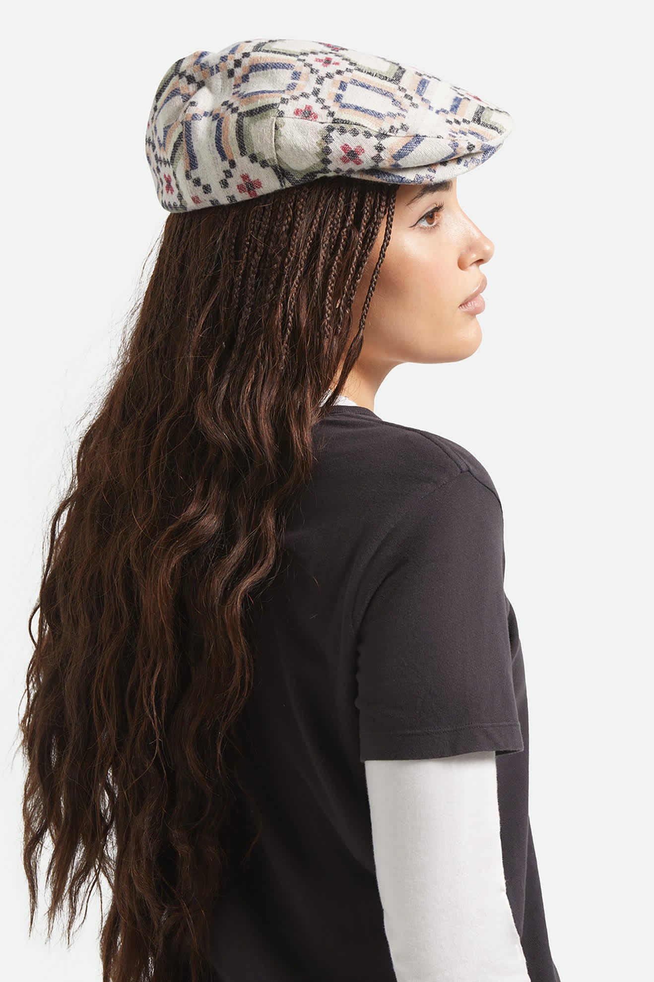 brixton-hooligan-flat-cap-schieberm-tze-digi-tile-flannel image 4