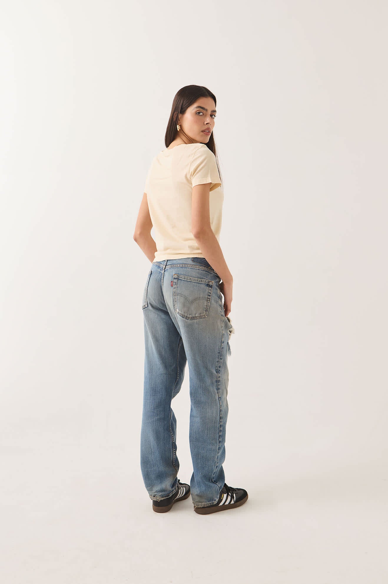 brixton-mid-century-ranch-slim-crew-t-shirt-whitecap-baumwolle image 3