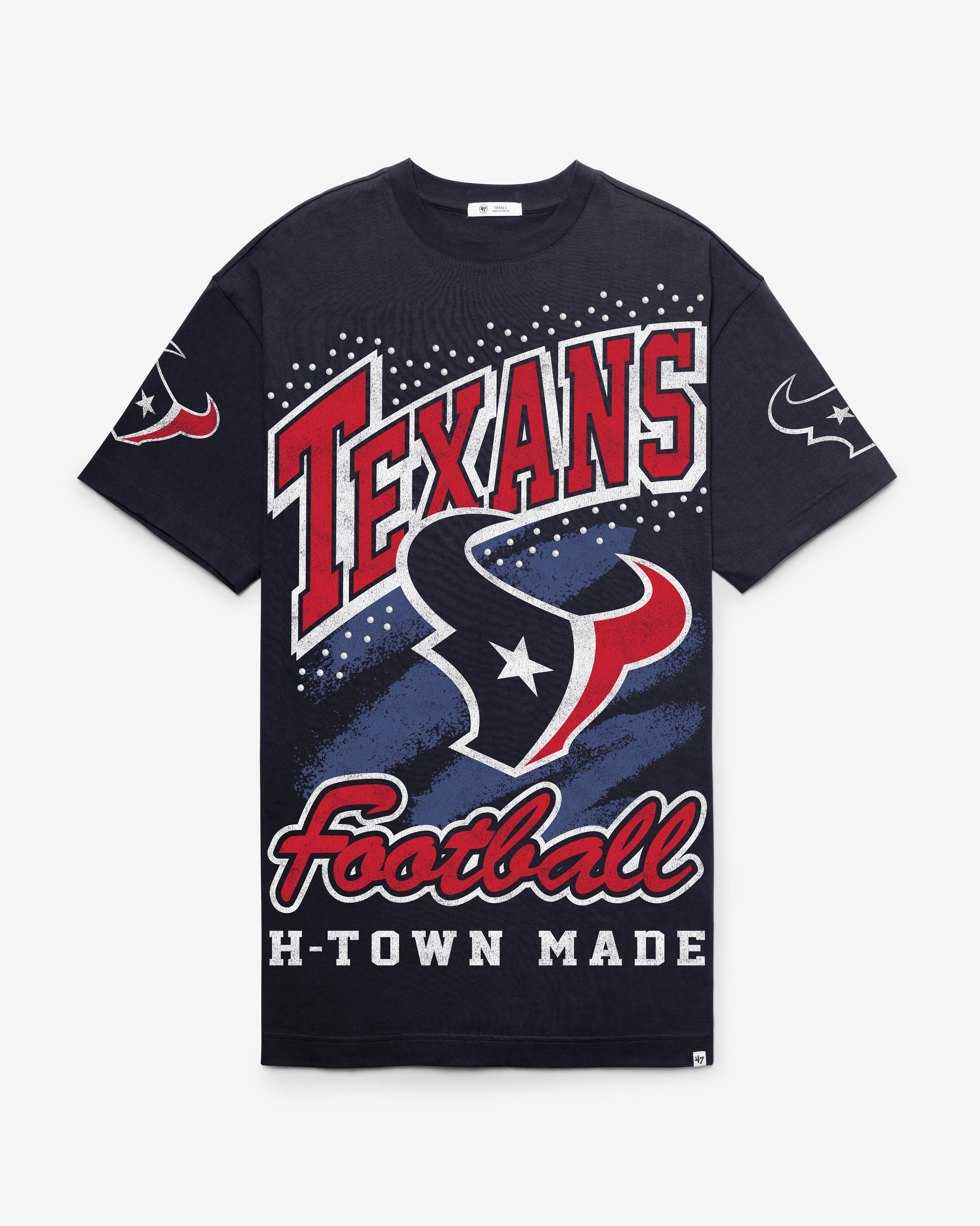 47-brand-foundation-gemstone-swash-t-shirt-kleid-navy-texans image 1