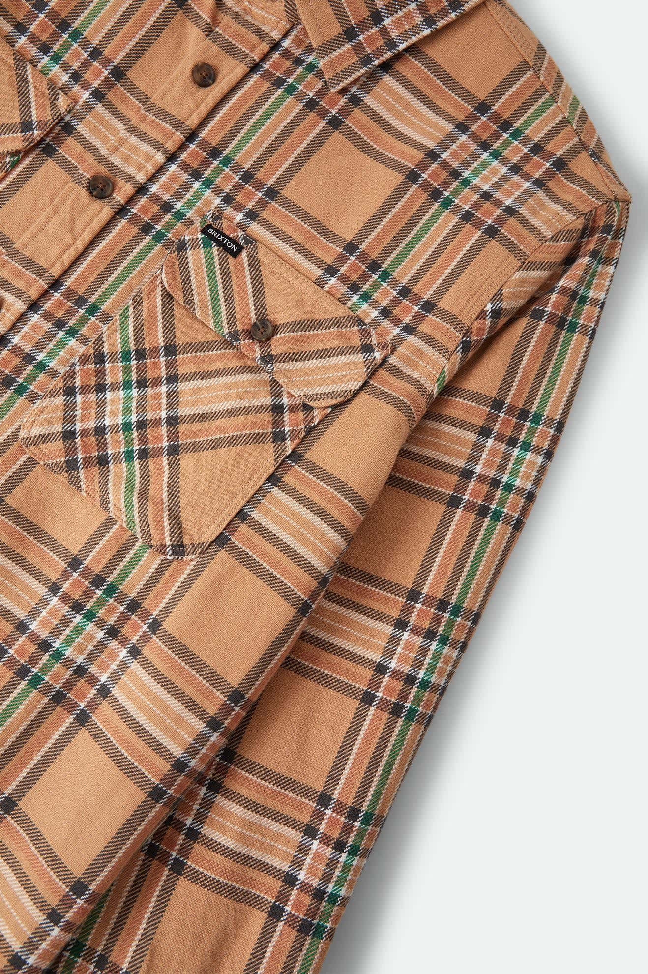 brixton-bowery-flannel-khaki-multi-karohemd-herren image 7