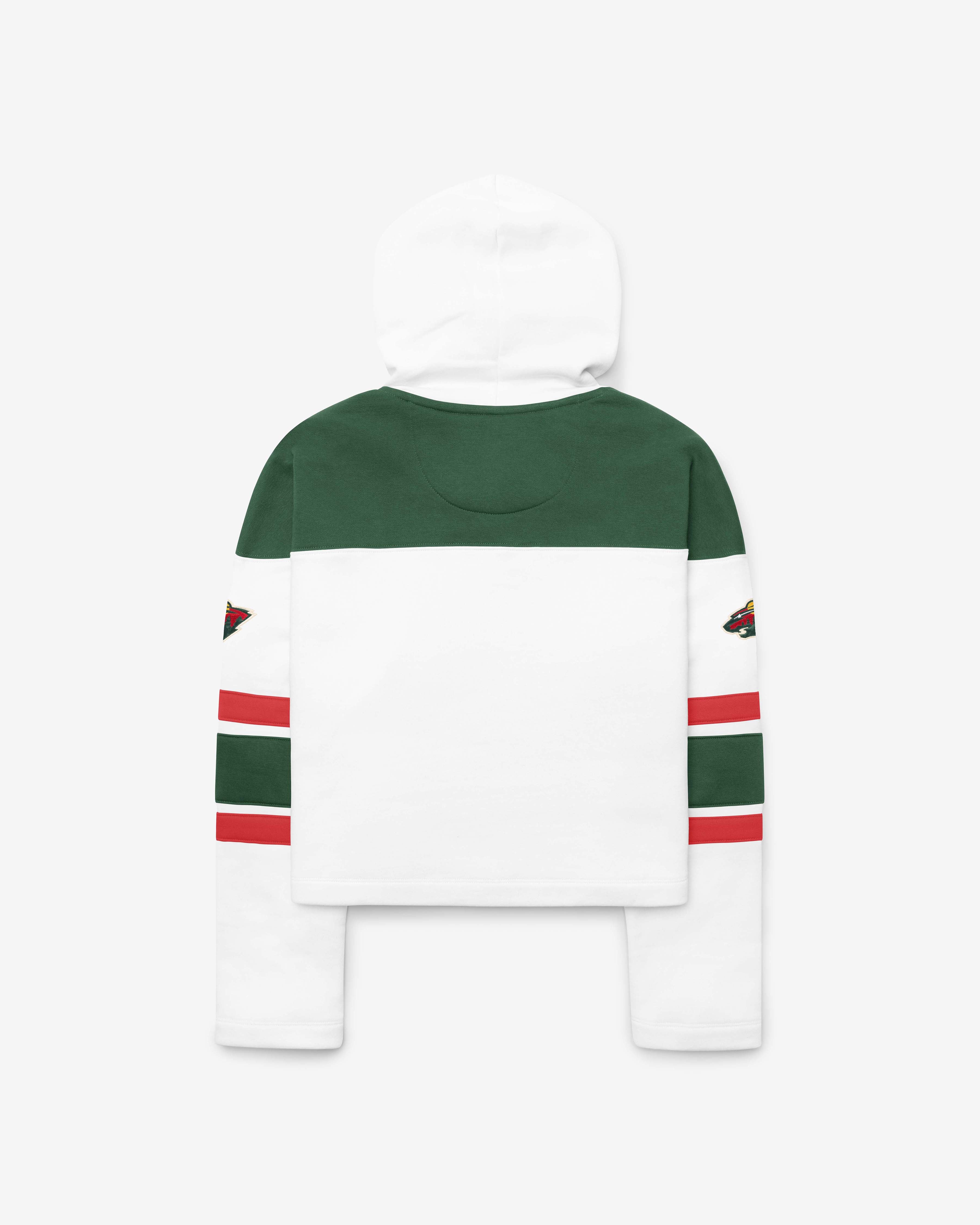 47-lacer-cut-thru-cropped-hoodie-minnesota-wild-wei-damen image 2