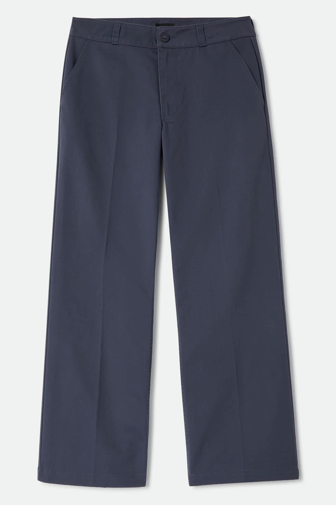 brixton-trademark-chino-hose-washed-navy-blau image 1