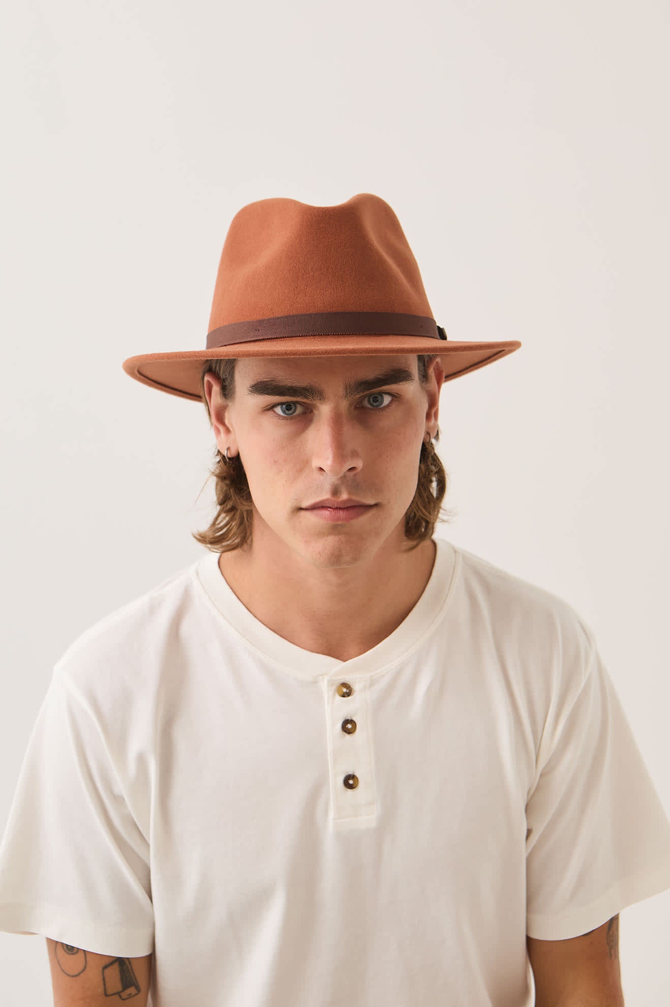 brixton-messer-fedora-caramel-walnut-wollfilzhut image 2