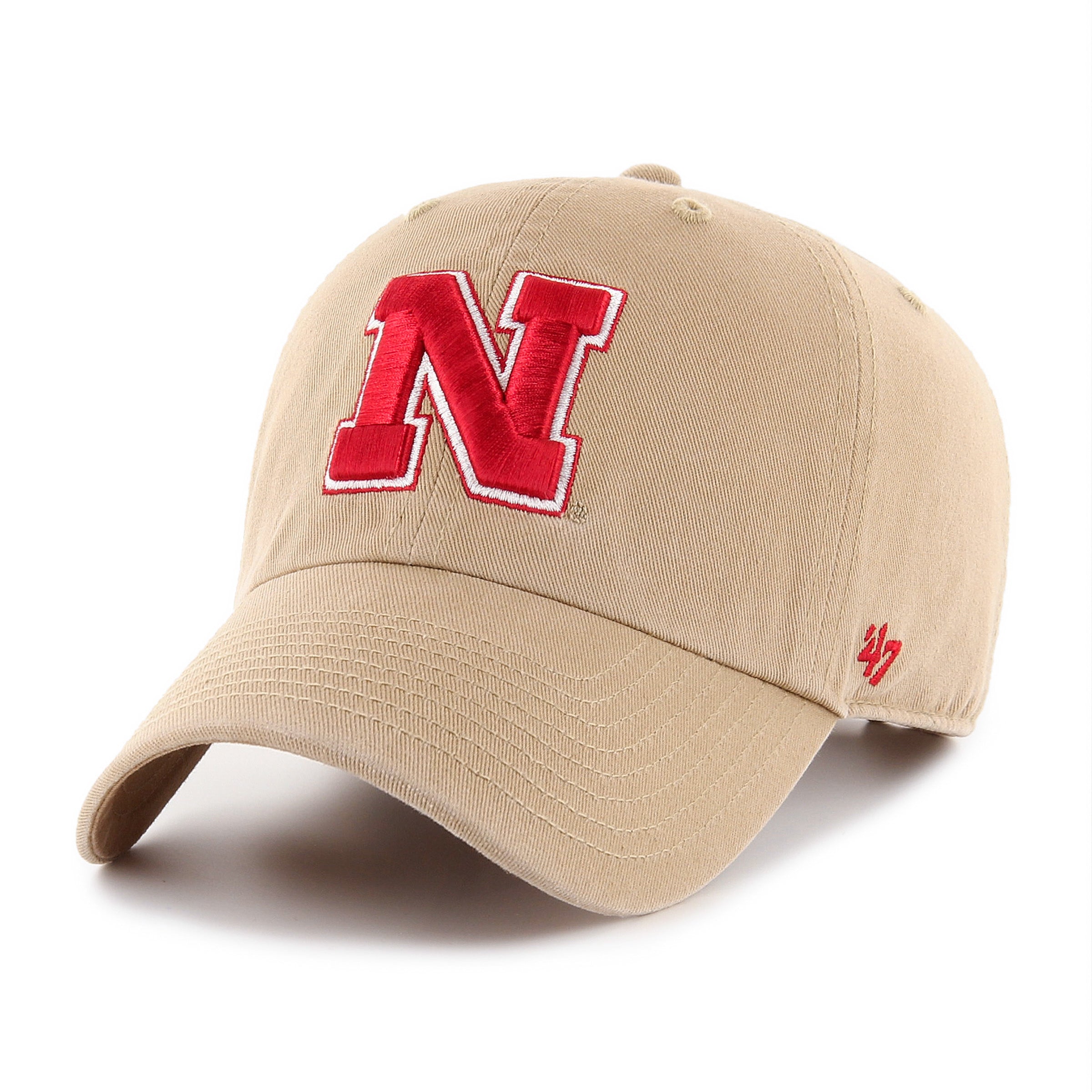 47-clean-up-nebraska-cornhuskers-cap-khaki-osf image 1