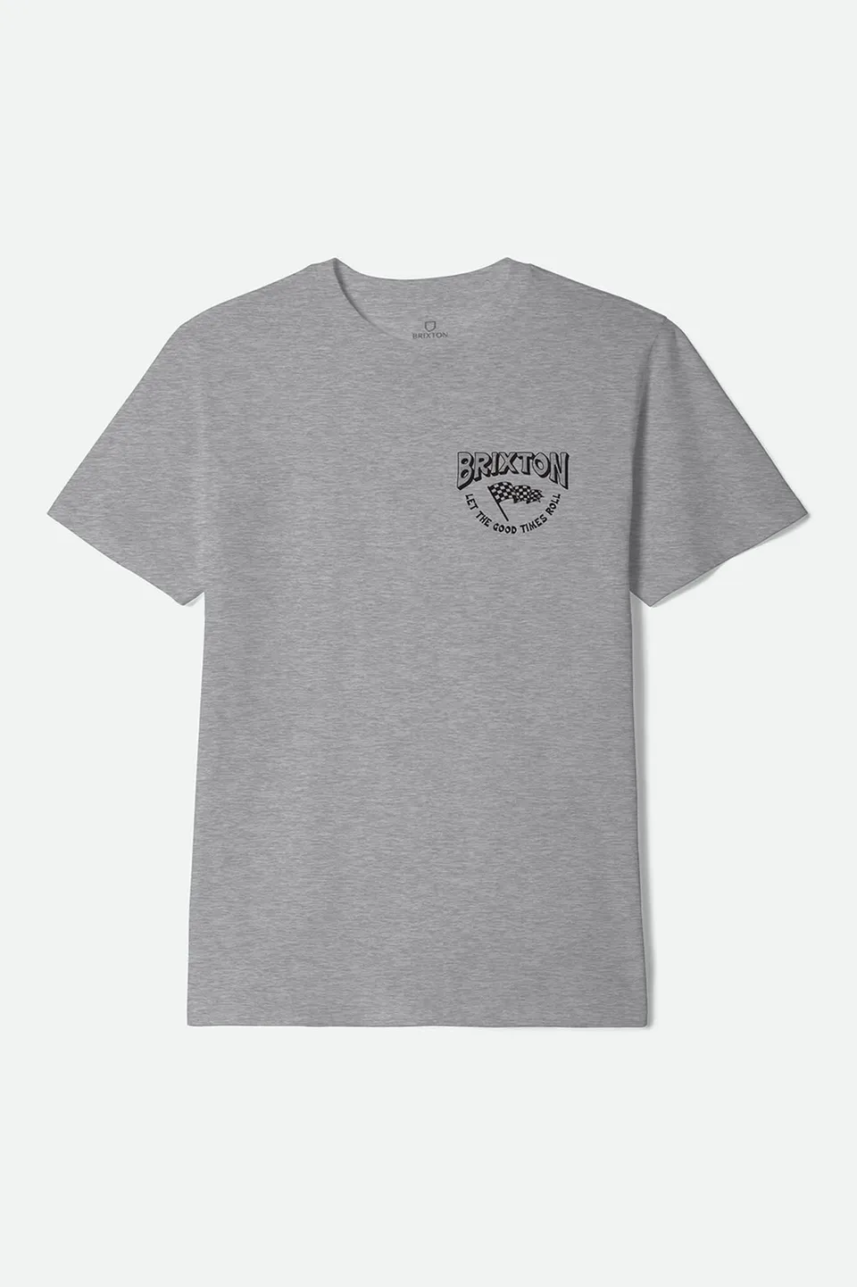 brixton-garnet-t-shirt-herren-heather-grey-baumwollmix image 1