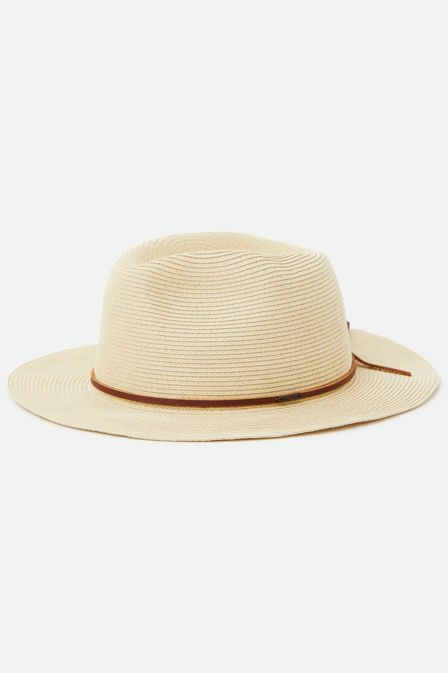 brixton-wesley-straw-fedora-strohhut-tan-verstellbar image 1