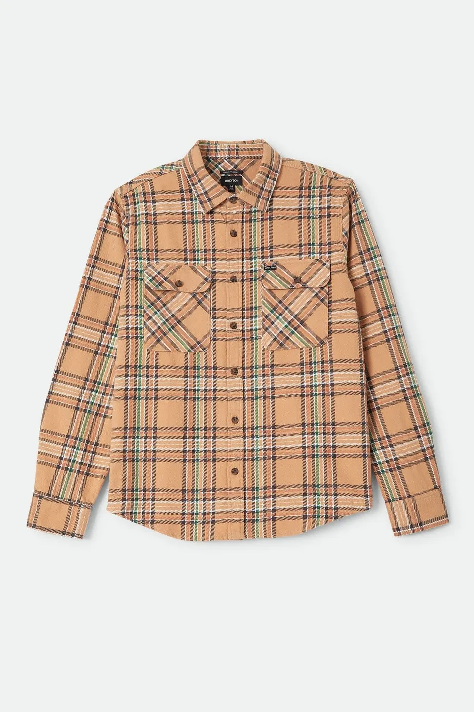 brixton-bowery-flannel-khaki-multi-karohemd-herren image 1