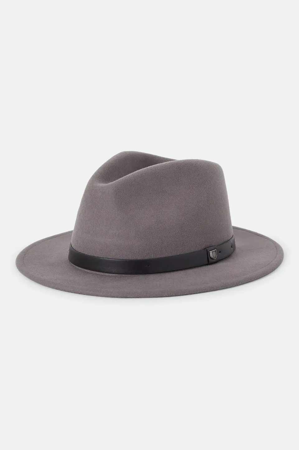 brixton-messer-fedora-grau-wollfilz-hut image 1