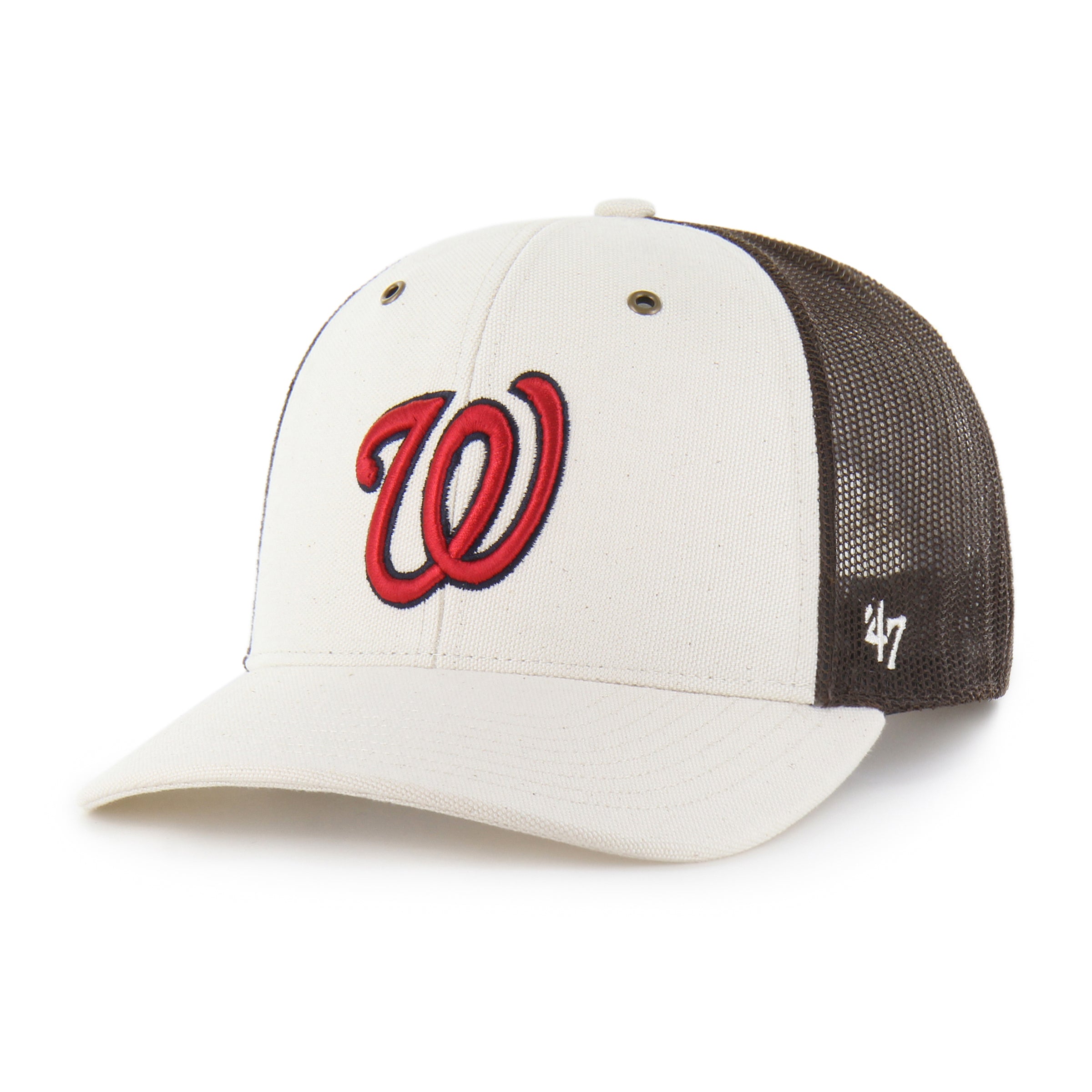 47-trucker-washington-nationals-carhartt-cap-natural image 1