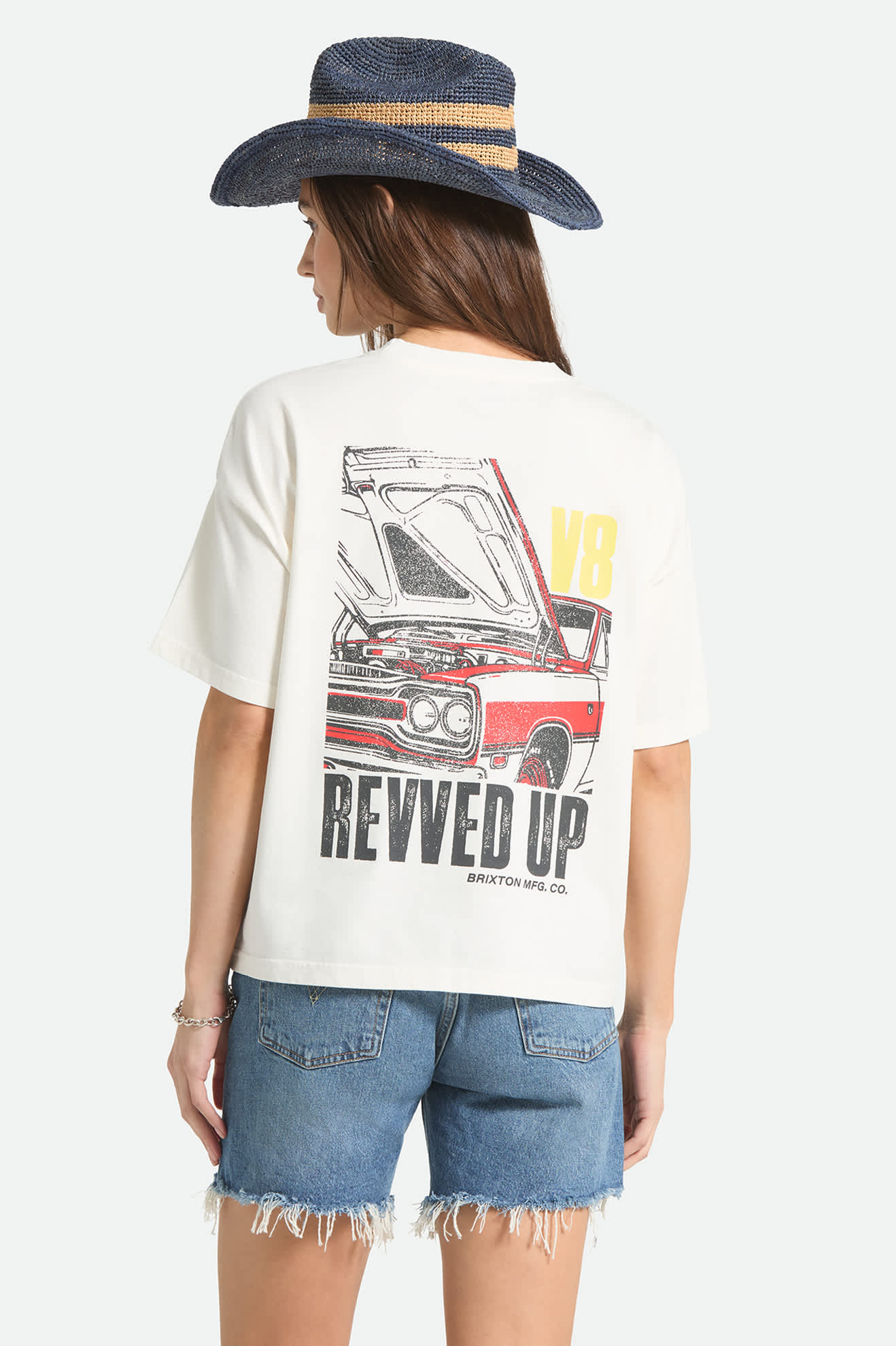 brixton-revved-up-boxy-crew-t-shirt-off-white-print image 3