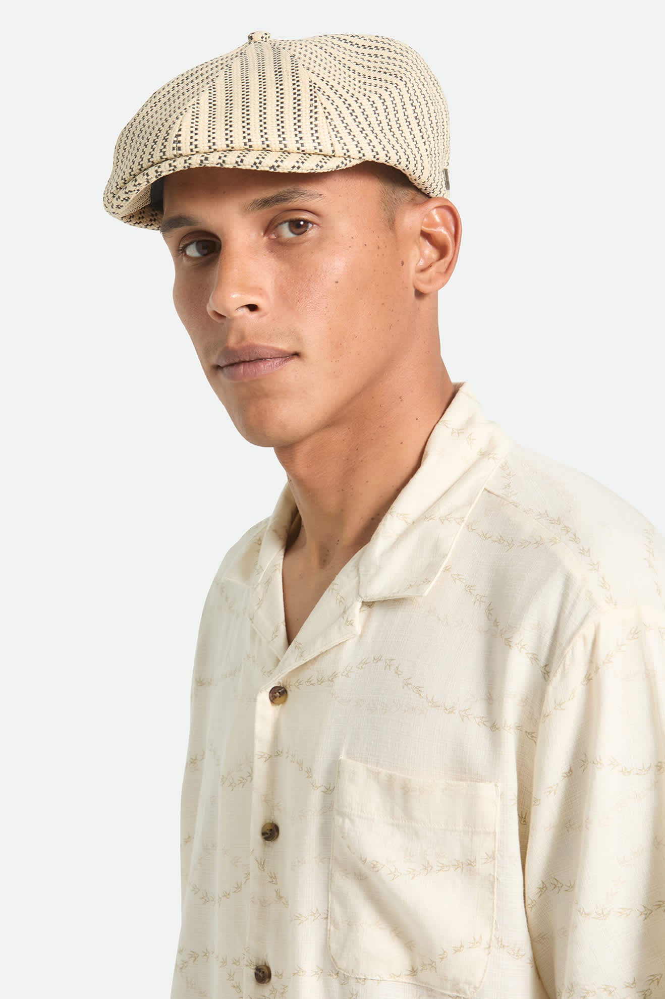 brixton-brood-newsboy-schieberm-tze-natural-black-stroh image 4