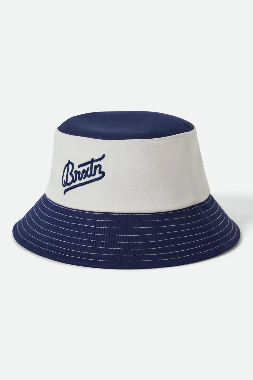 brixton-eldon-bucket-hat-midnight-blue-off-white image 1