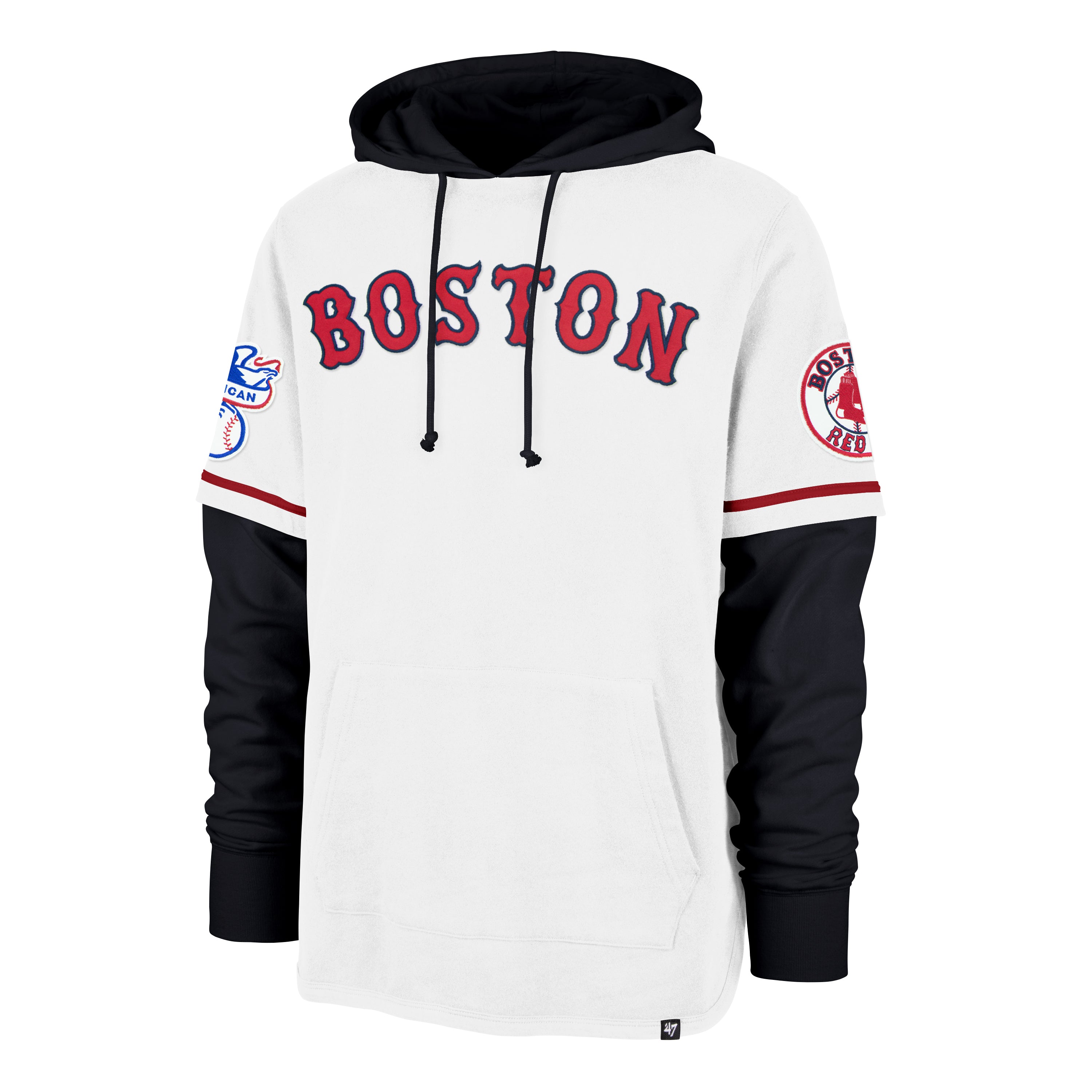 47-shortstop-boston-red-sox-hoodie-white-wash-fleece image 1