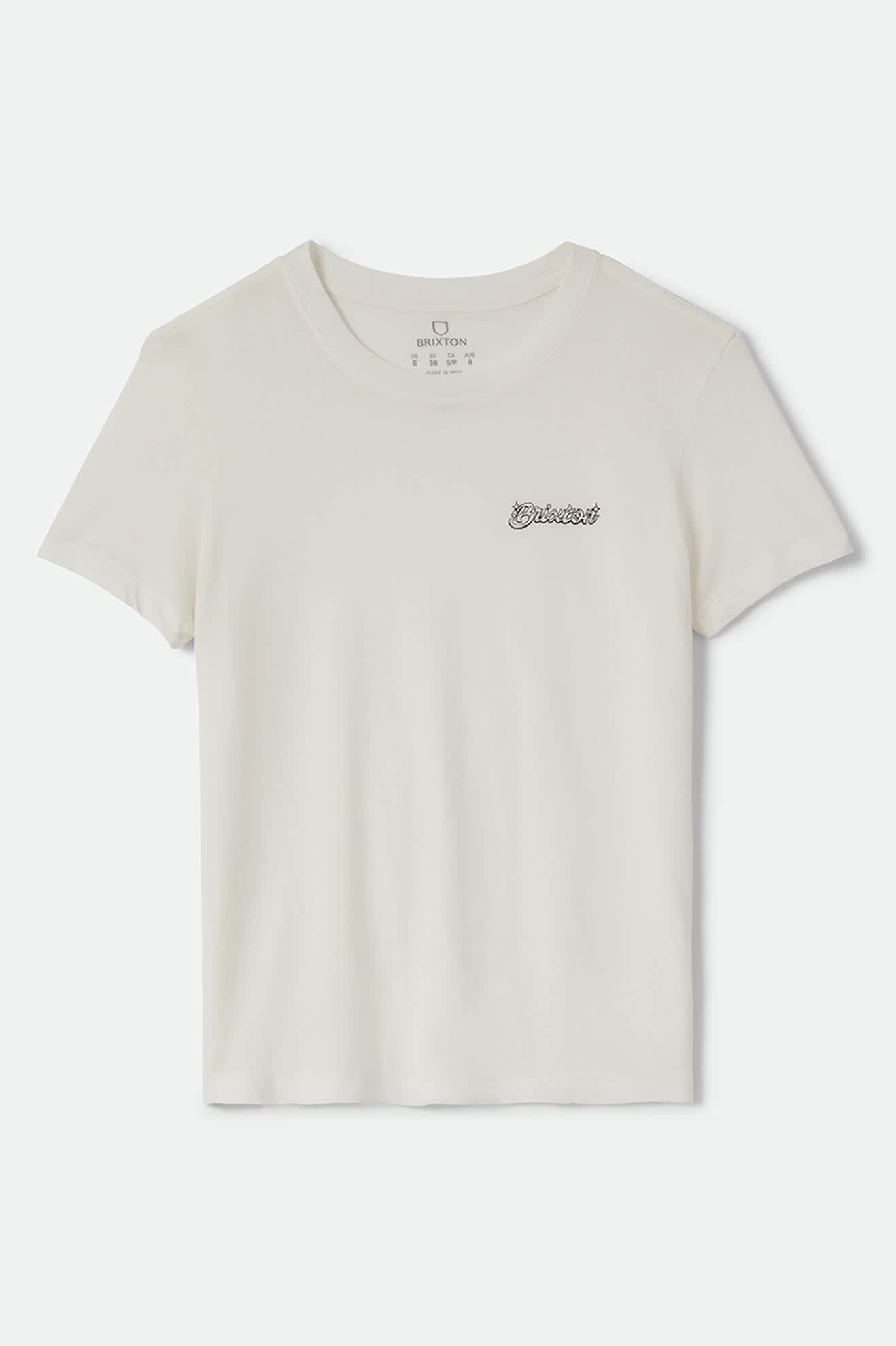 brixton-pinned-slim-crew-t-shirt-off-white-baumwolle image 1