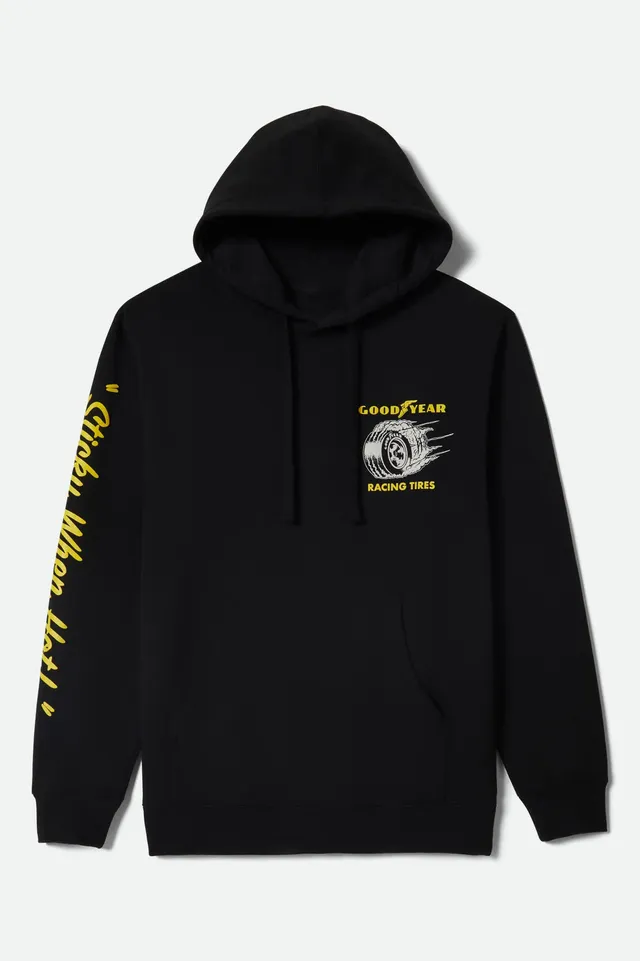 brixton-goodyear-cheater-slick-hood-hoodie-schwarz image 1