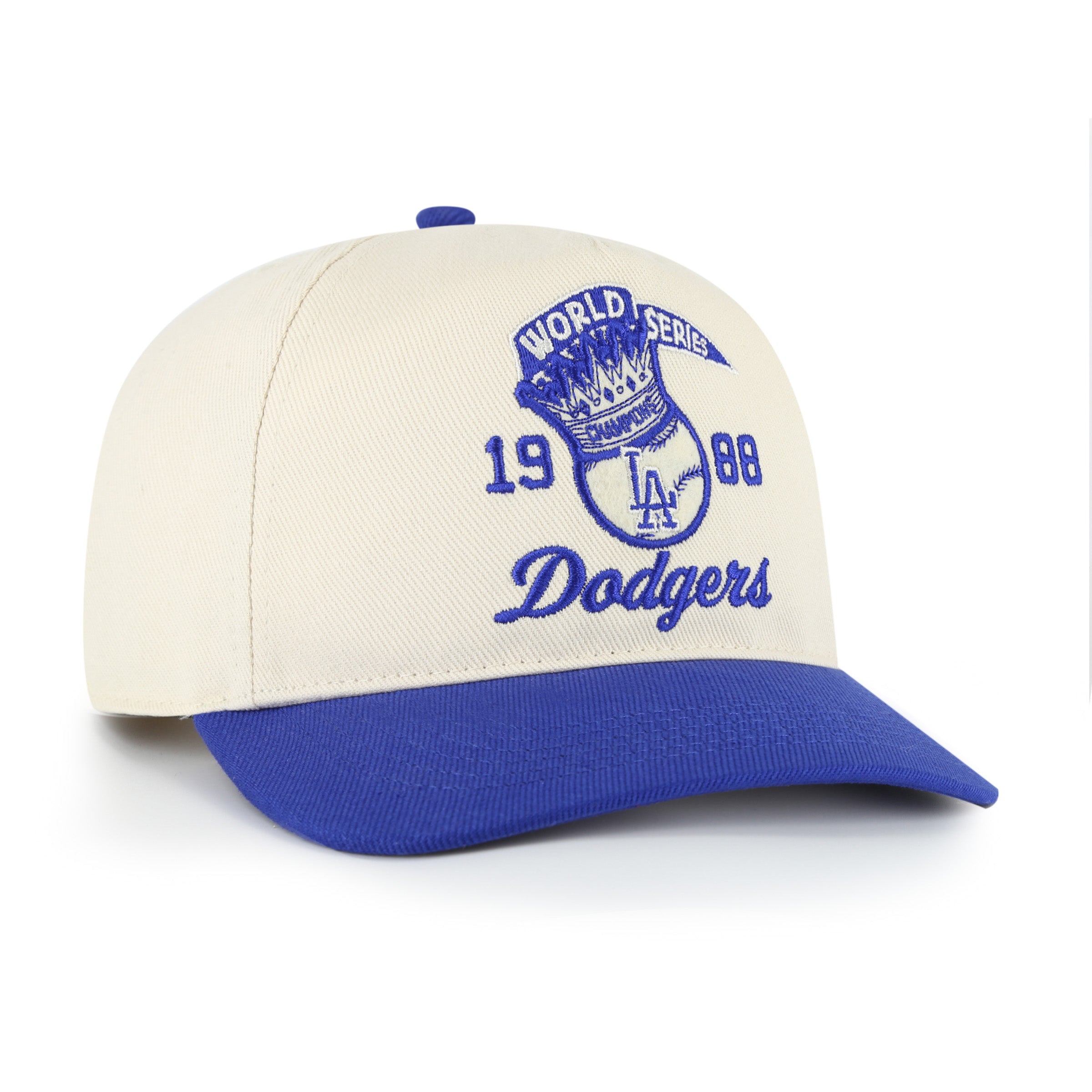47-hitch-los-angeles-dodgers-crown-ball-cap-natural-snapback image 3