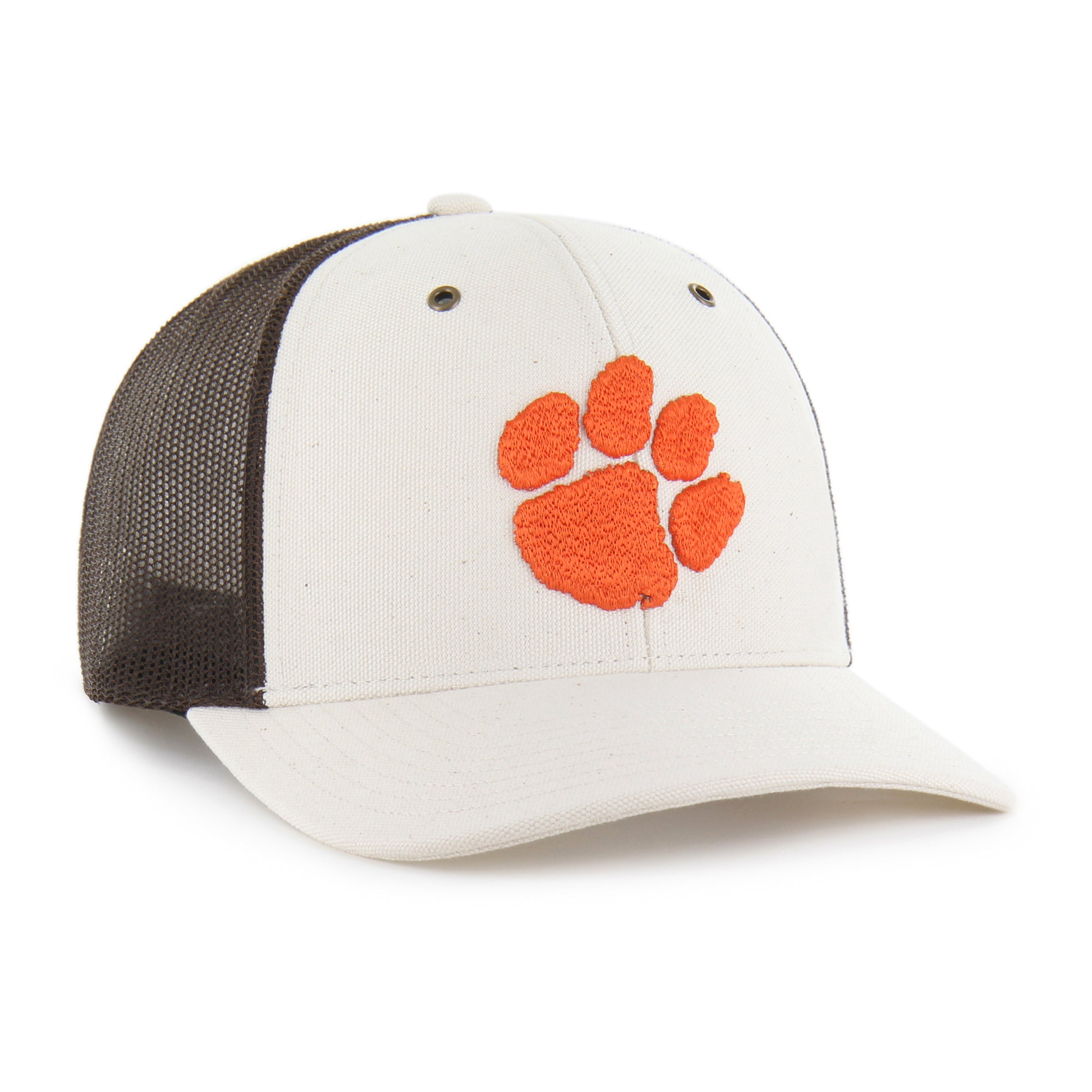 47-carhartt-undyed-trucker-cap-clemson-tigers-natural image 4
