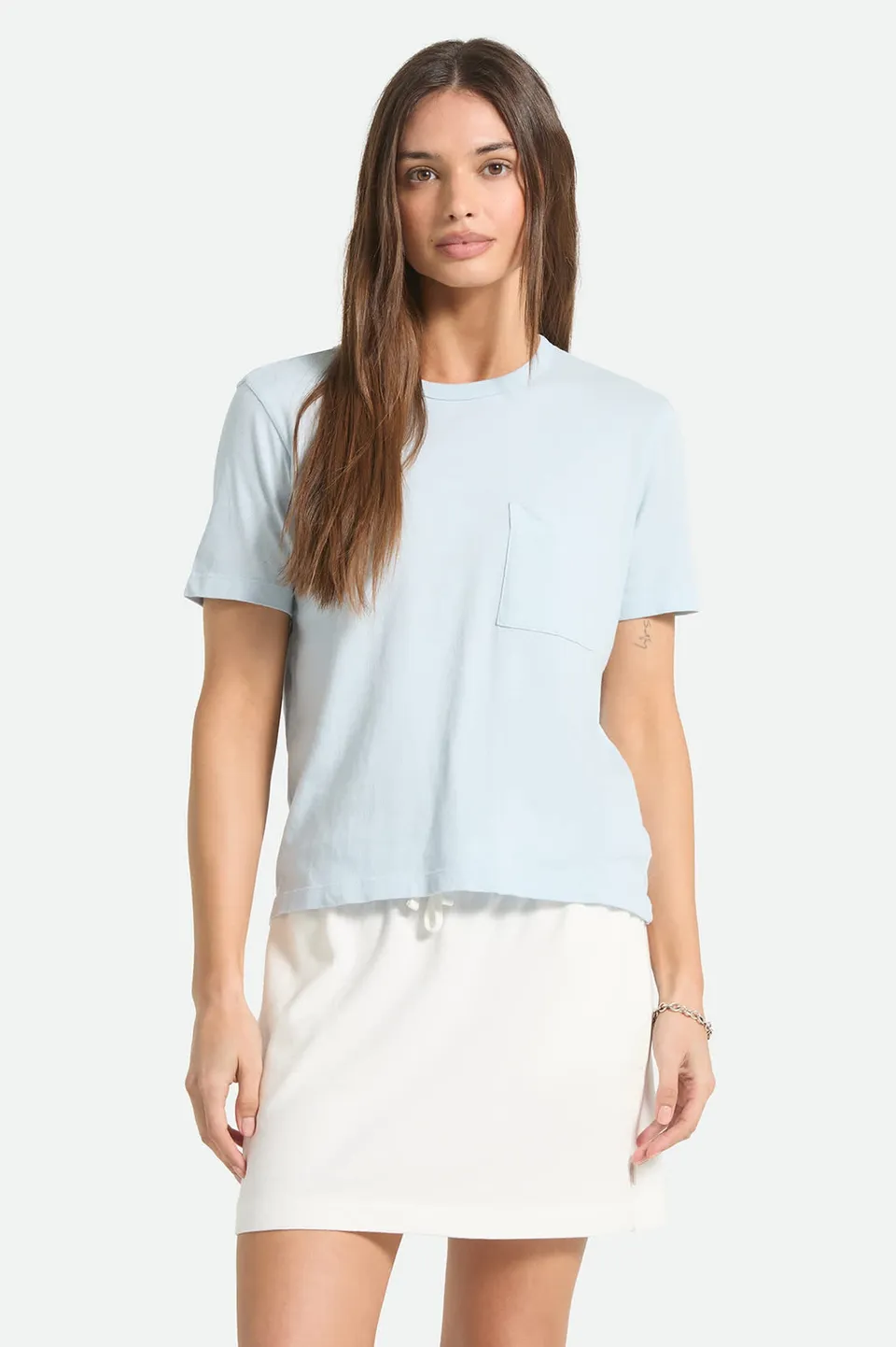brixton-carefree-perfect-t-shirt-blue-aura-bio-baumwolle image 1