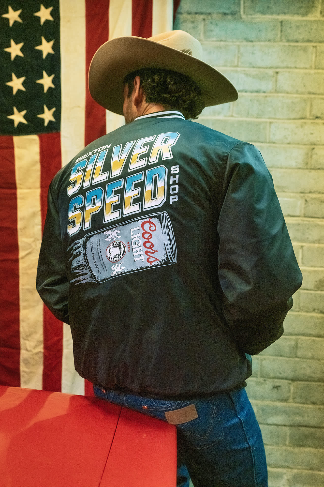 brixton-coors-light-silver-speed-shop-jacke-schwarz-silber image 7