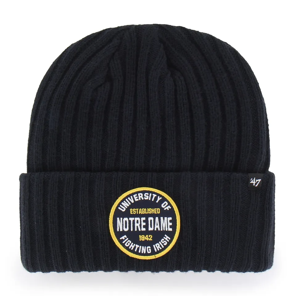 47-notre-dame-fighting-irish-cuff-knit-beanie-navy image 1
