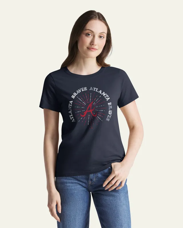 47-foundation-tee-atlanta-braves-damen-t-shirt-navy-baumwolle image 1