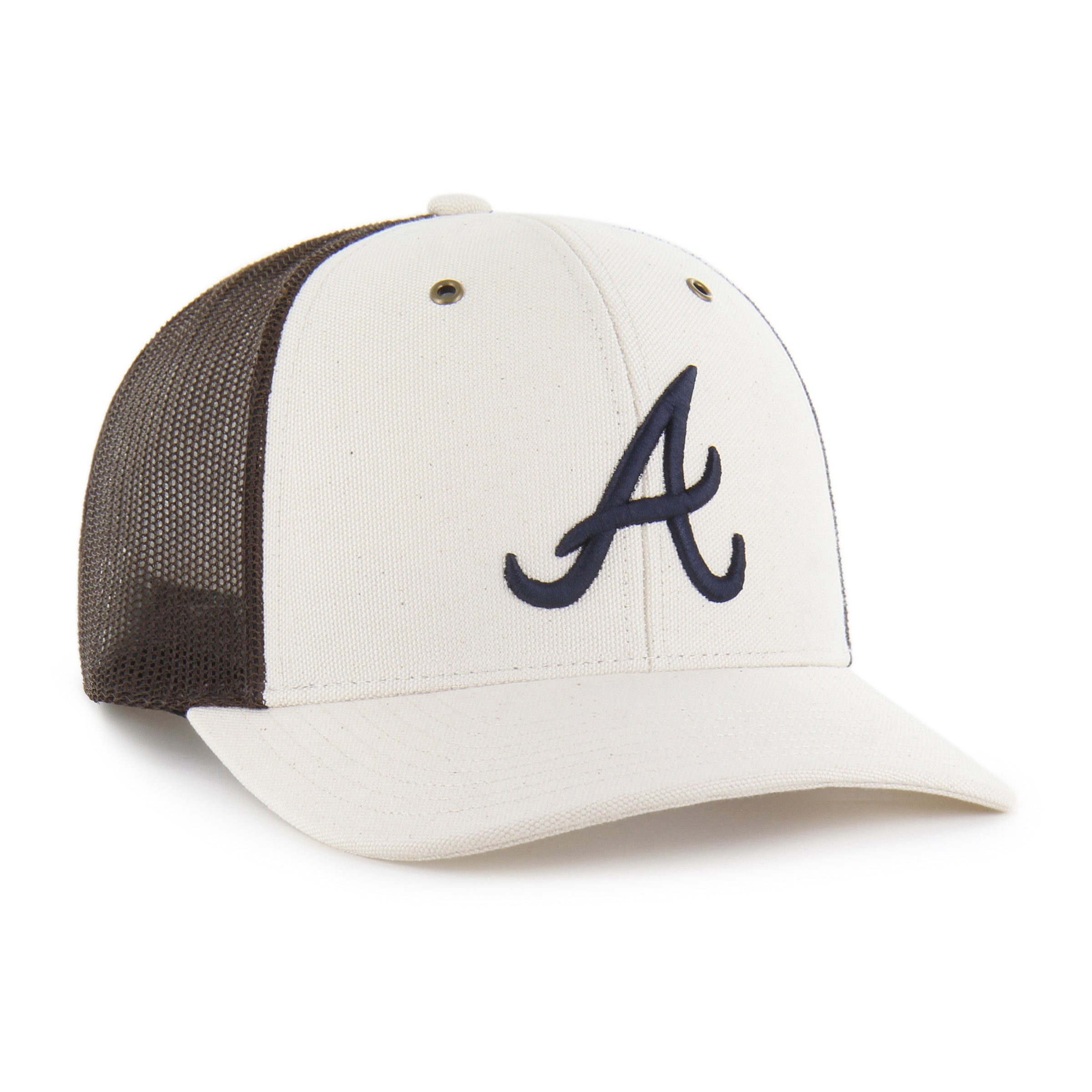 47-trucker-atlanta-braves-carhartt-cap-natural image 4