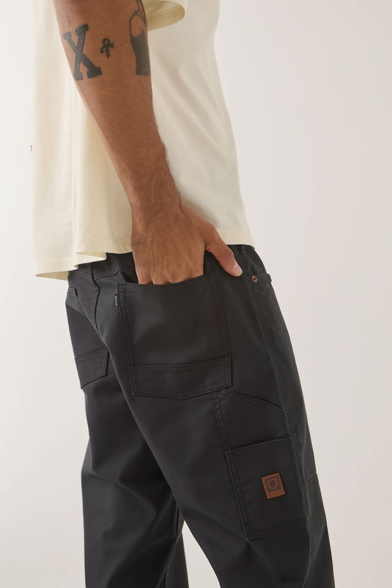 brixton-builders-carpenter-hose-schwarz-stretch image 3