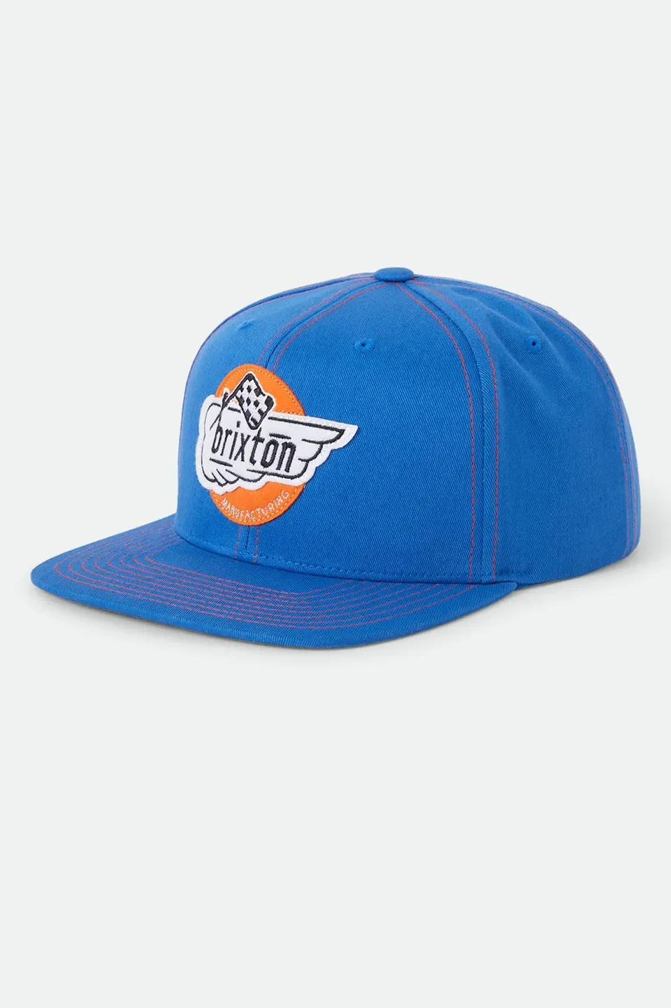 brixton-heyward-snapback-cap-electric-indigo-baumwolle image 1