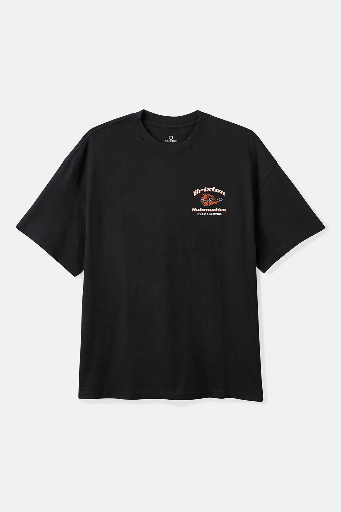 brixton-brewster-oversized-t-shirt-schwarz-baumwolle image 1