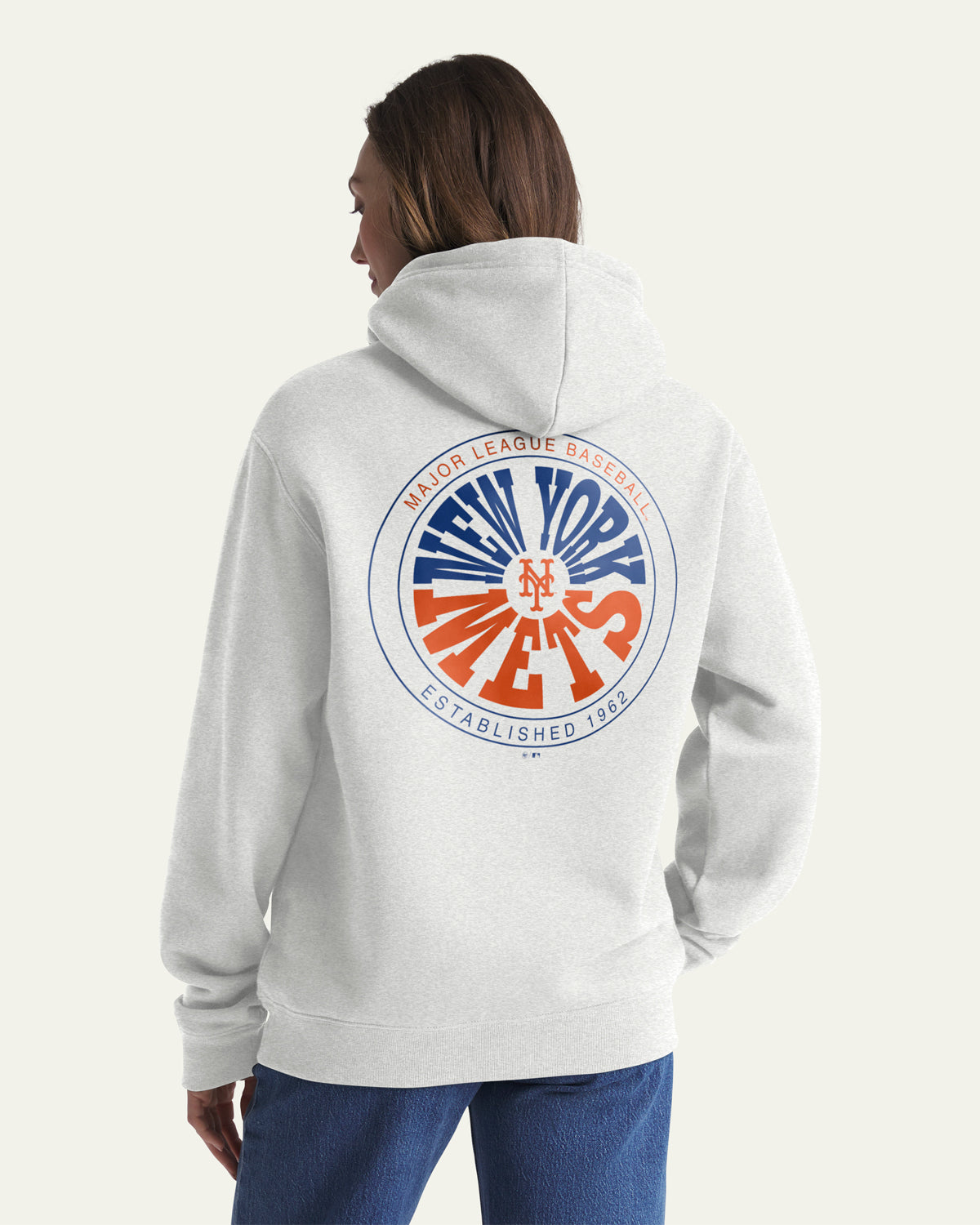 47-brand-headline-crew-new-york-mets-warpstyle-hoodie-relay-grey image 3