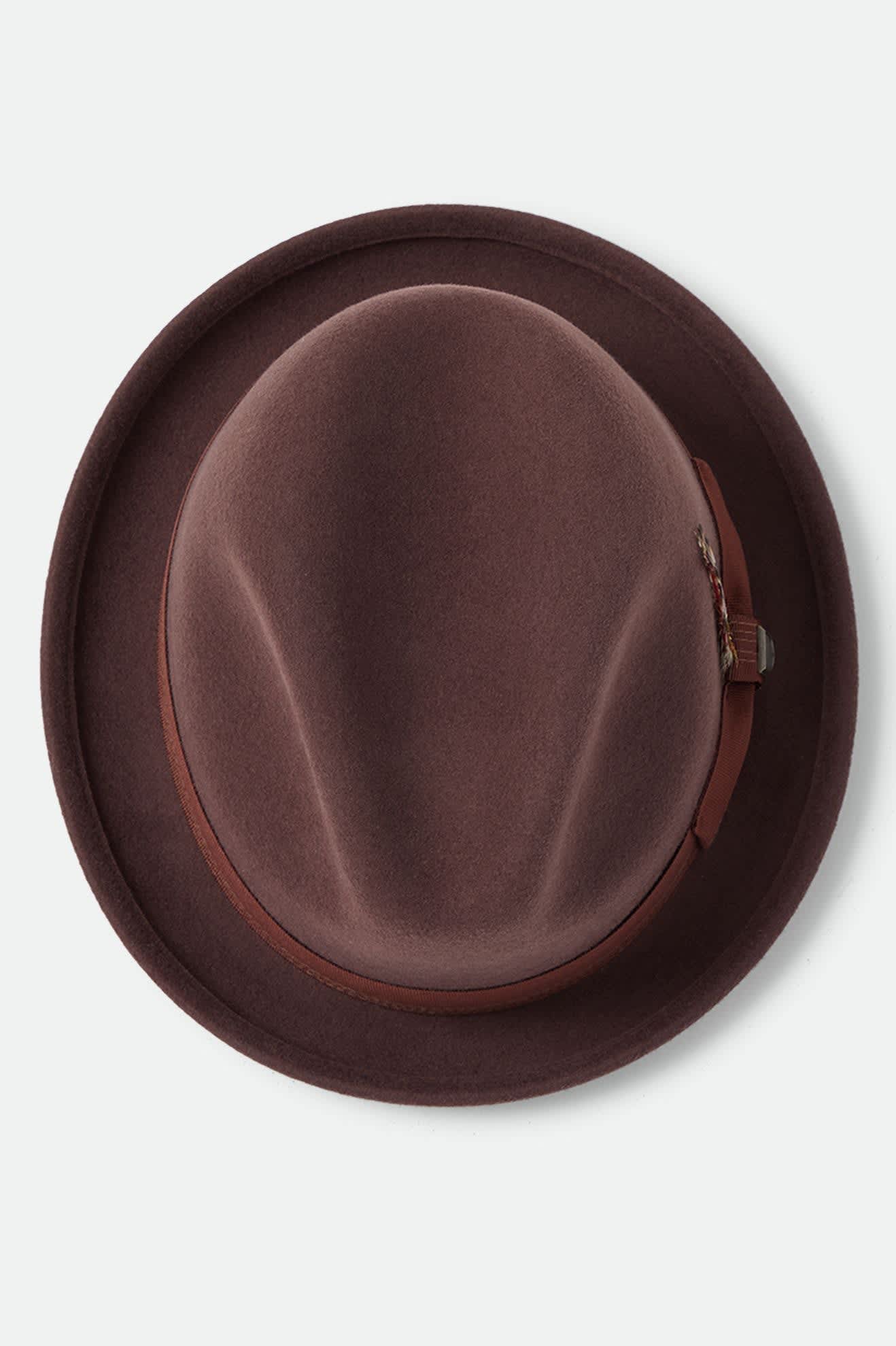brixton-gain-fedora-hut-chestnut-braun-herren image 8