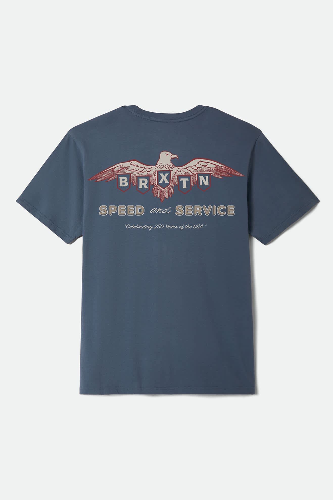 brixton-eagle-speed-shop-t-shirt-navy-mit-print image 6