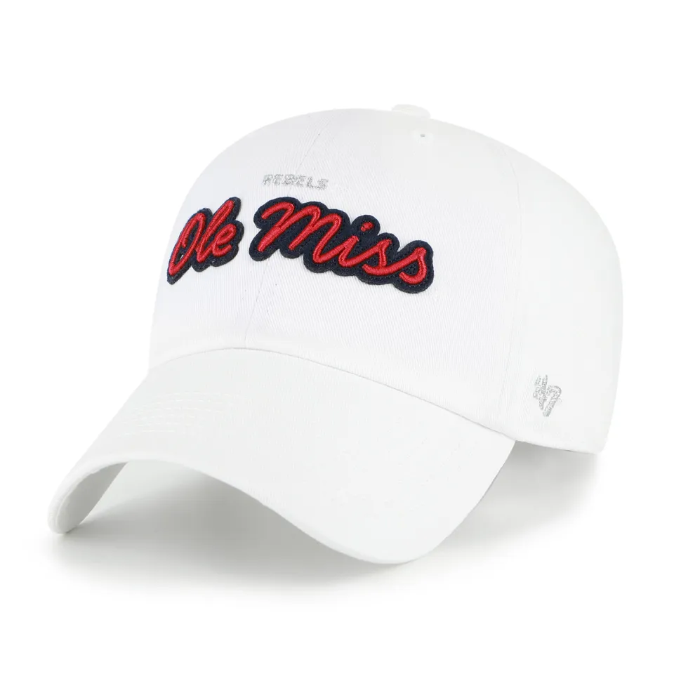 47-brand-clean-up-mississippi-rebels-trendy-script-cap-wei-strapback image 1