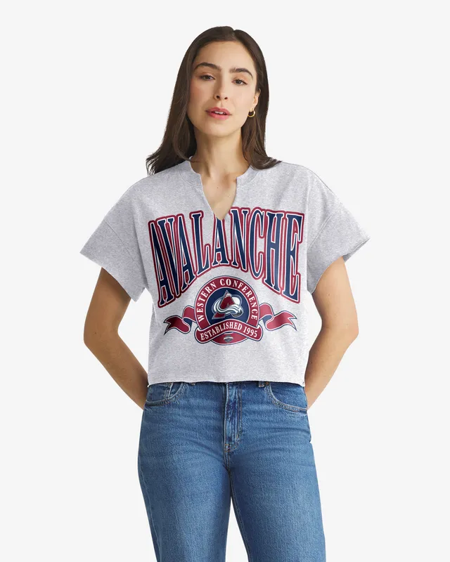 47-headline-colorado-avalanche-banners-t-shirt-damen-grau image 1