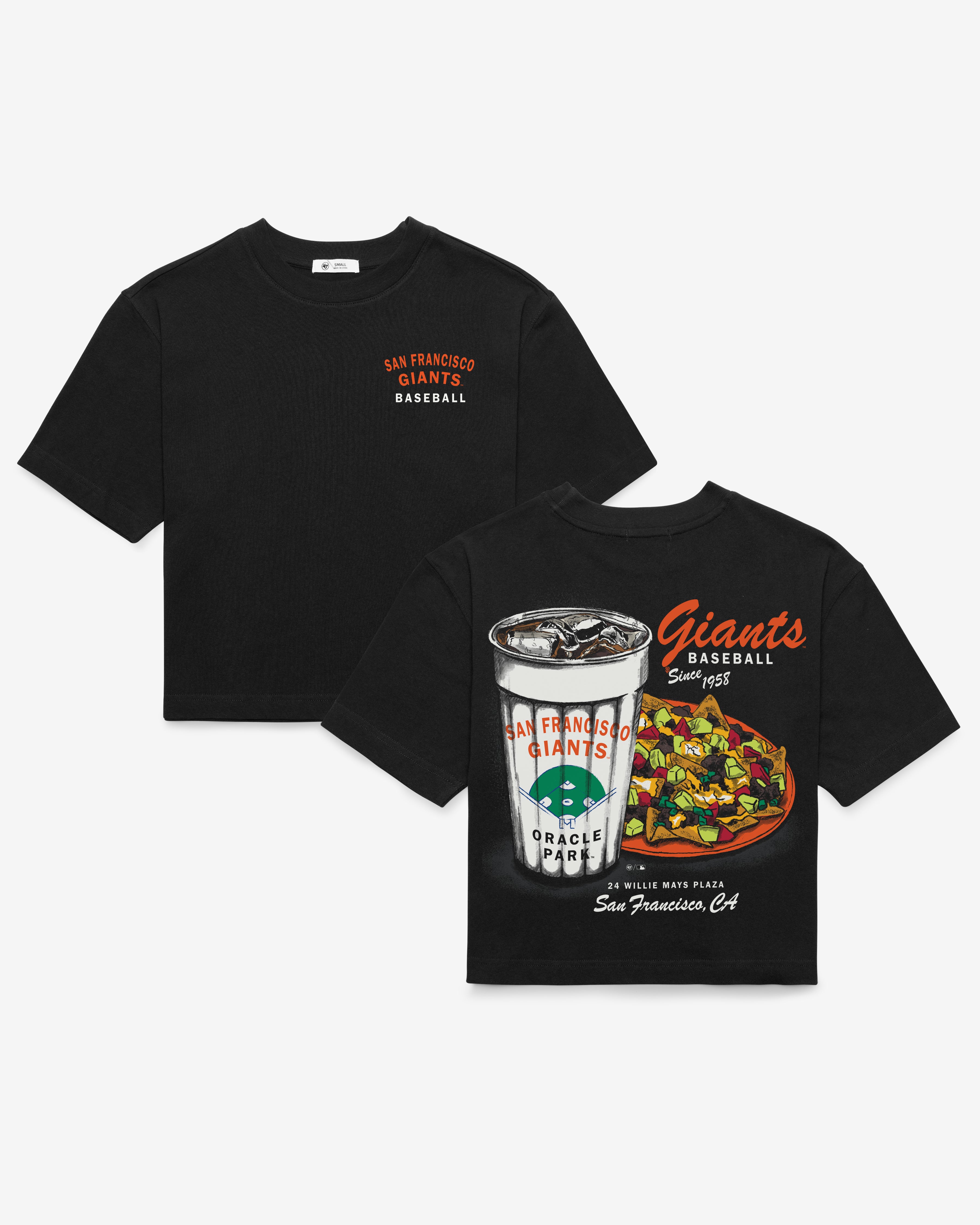 47-reed-city-sf-giants-t-shirt-flint-black-cropped-baumwolle image 1