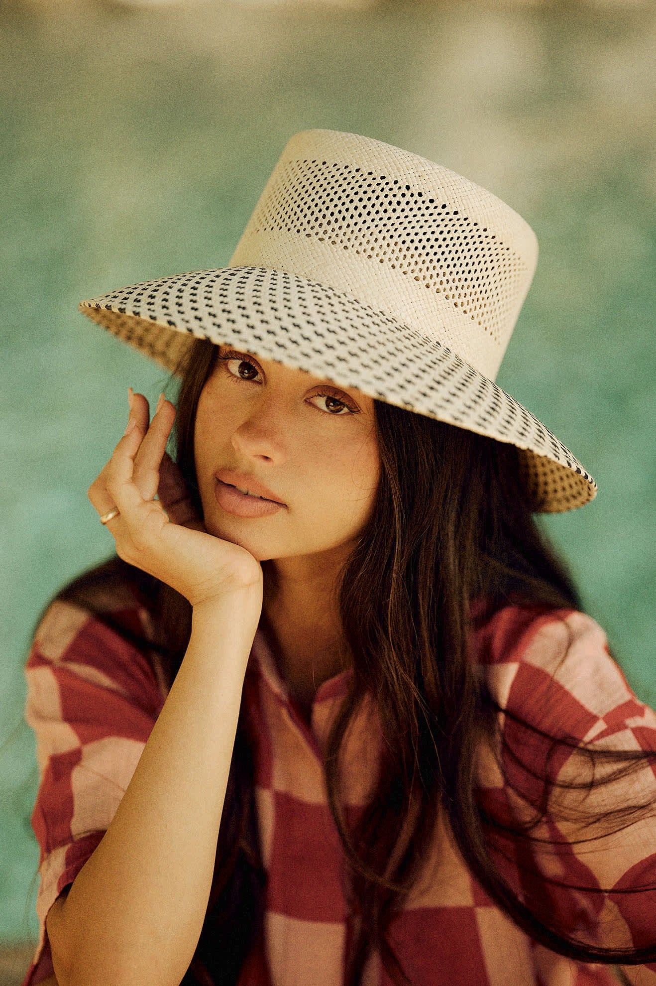 brixton-lilith-panama-bucket-hat-natural-black-stroh image 8