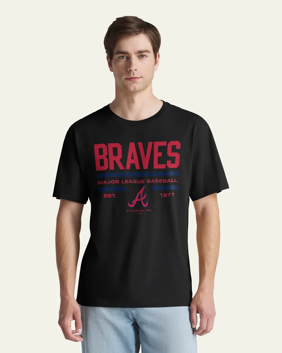 47-brand-foundation-tee-atlanta-braves-t-shirt-schwarz image 1