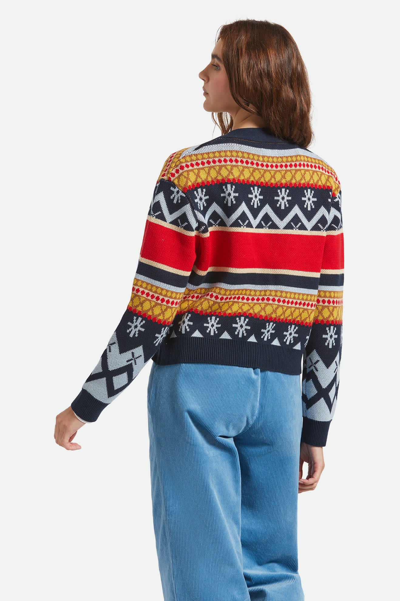 brixton-winter-racing-cardigan-multi-racing-stripe-baumwolle image 5