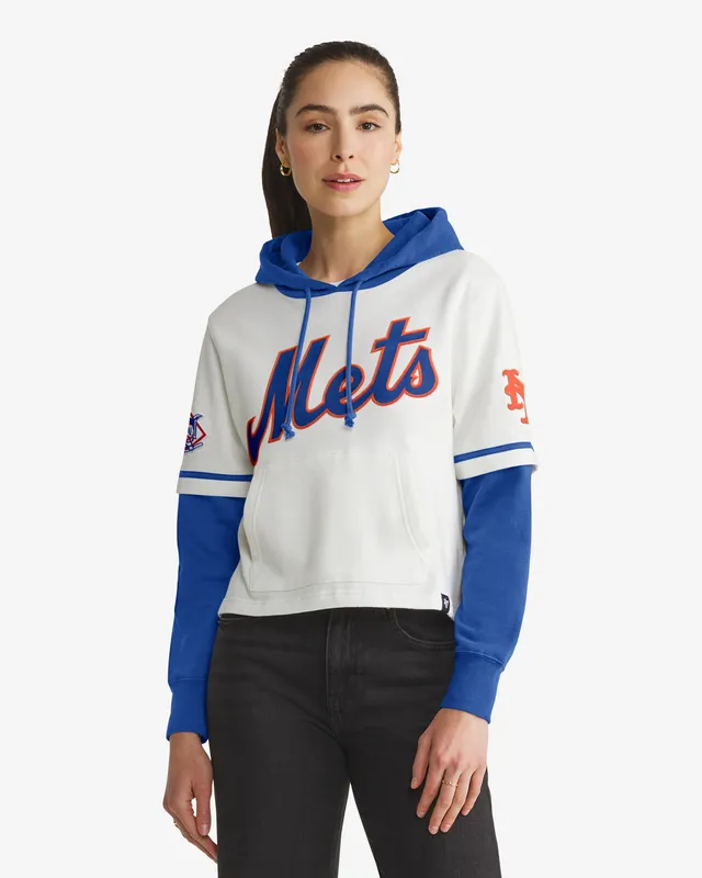 47-brand-shortstop-new-york-mets-hoodie-damen-white-wash image 1