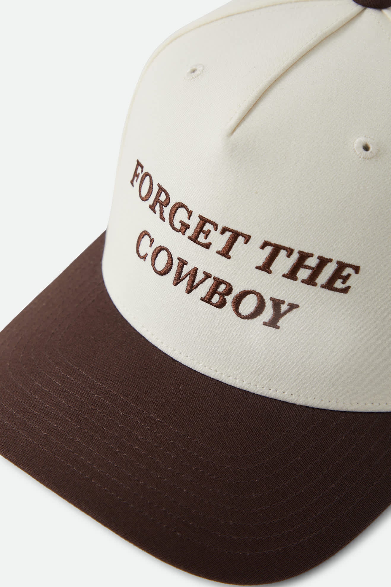 brixton-forget-cowboy-netplus-snapback-chocolate image 6