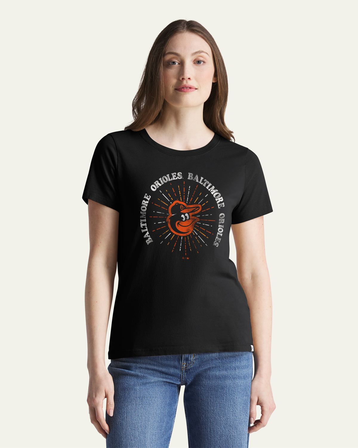 47-brand-orioles-shine-lines-t-shirt-schwarz-damen image 1
