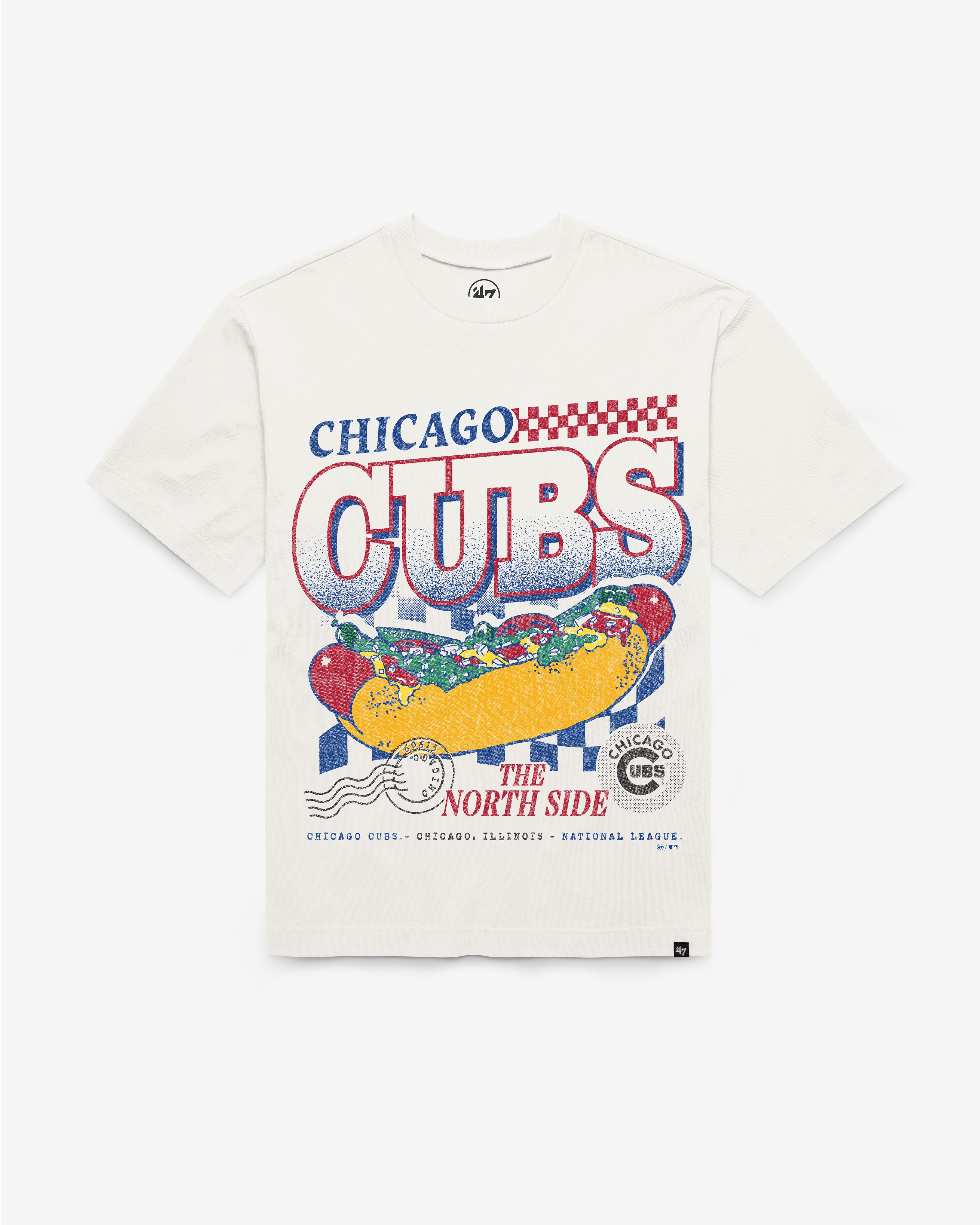 47-brand-foundation-chicago-cubs-on-the-grill-t-shirt-sandstone image 1