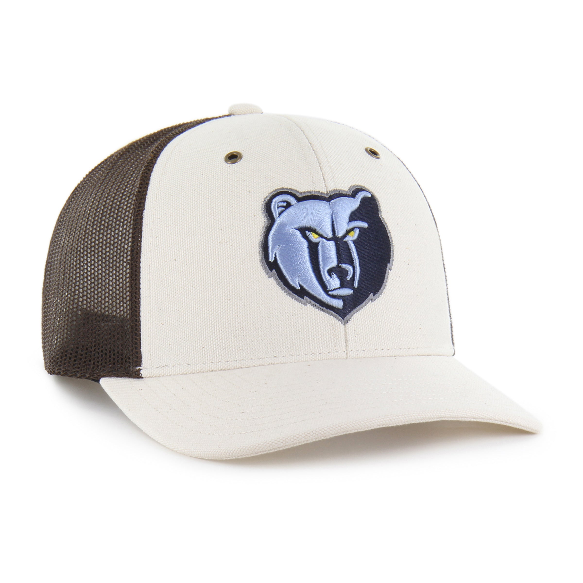 47-brand-memphis-grizzlies-carhartt-trucker-cap-natural-snapback image 4