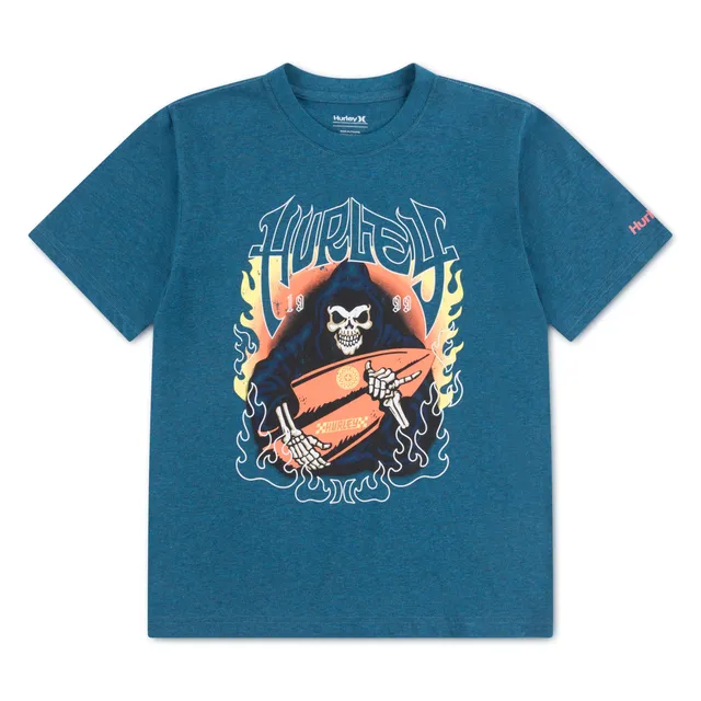 hurley-89059-grafik-t-shirt-jungen-gr-8-10-jahre-kurzarm image 1