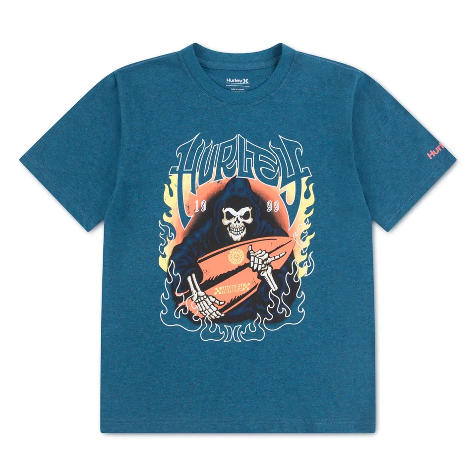 hurley-89059-grafik-t-shirt-jungen-gr-8-10-jahre-kurzarm image 1